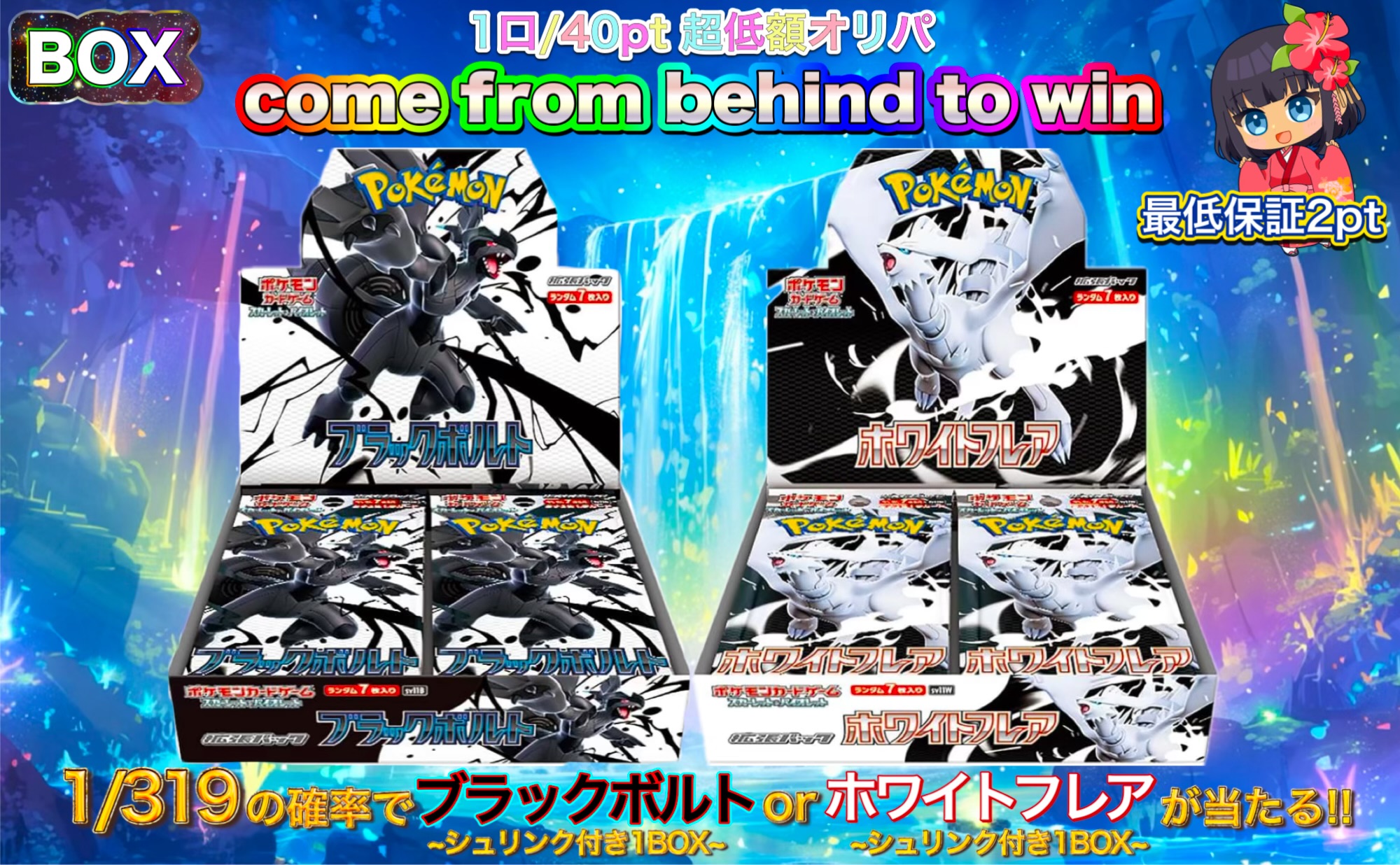 40ptブラックホワイト